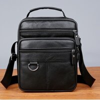 Túi xách nam da thật Túi đeo vai Phần dọc Túi đeo chéo dành cho doanh nhân