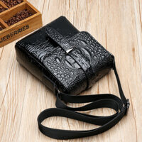 Túi xách nam họa tiết cá sấu Túi đeo vai nam Túi xách công sở Ba lô nhỏ Túi xách nam Túi đeo vai hợp thời trang 10.15