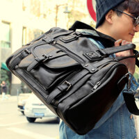 Túi xách ngang da thật cho nam, túi đeo chéo một vai, túi laptop công sở, túi du lịch da bò mềm