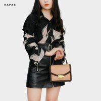 Túi Xách Nhỏ Dáng Cặp Da Mịn Khoá Gài HAPAS TSN1867