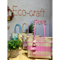 TÚI XÁCH NHỰA THỜI TRANG ĐAN THỦ CÔNG