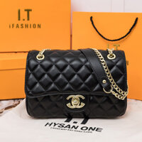 Túi xách nữ 2025, túi đeo chéo nhỏ kiểu Chanel, túi da thật mới