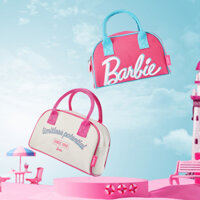 Túi xách nữ Barbie đồng thương hiệu MINISO Disney Dung tích lớn Thời trang & Đa năng, Quà tặng sinh nhật Quà tặng ngày lễ tình nhân Quà tặng năm mới cho bé gái