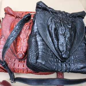 Túi xách nữ cá sấu hoa cà nguyên con