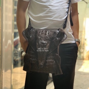 Túi xách nữ cá sấu hoa cà nguyên con