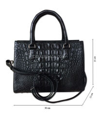 Túi xách nữ cá sấu hoa cà NK - 7134