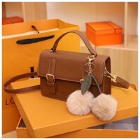 Túi xách nữ cầm tay mini phong cách vintage túi đeo chéo thời trang thích hợp đi chơi đi làm da trơn TN002
