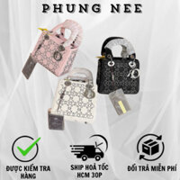 Túi Xách Nữ Cầm Tay, Túi Đeo Chéo Họa Tiết Bling Cao Cấp Sang Chảnh Size 21cm