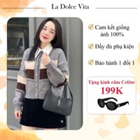 Túi xách nữ cao cấp La Dolce Vita da trơn,đeo vai,phong cách hiện đai,trẻ trung