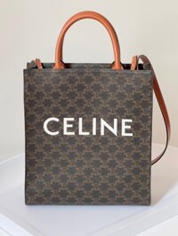 Túi Xách Nữ Celine Mini Vertical Replica 1:1 Họa Tiết Monogram 28x32cm