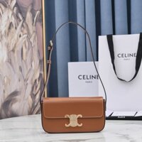 Túi Xách Nữ Celine Triomphe Shoulder Bag Replica 11 Màu Nâu 20x12cm
