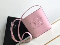Túi Xách Nữ Celine Triomphe Mini Replica 11 Màu Hồng 19.5x16x7cm