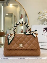 Túi Xách Nữ Chanel Coco Handle Small Màu Nâu Siêu Cấp 23cm