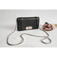 Túi Xách Nữ Charles Keith CK6-10770238 Black  Turn-Lock Wallet