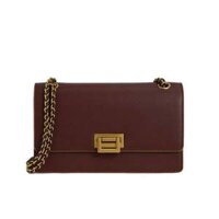 Túi Xách Nữ Charles & Keith Metallic Accent Front Flap Red Bag