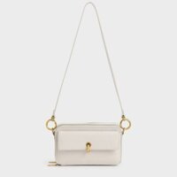 Túi Xách Nữ Charles & Keith Dancer Boxy Crossbody Bag – Ivory CK2-80840325