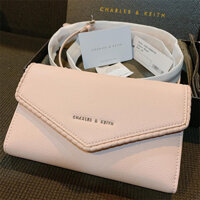 Túi Xách Nữ Charles Keith CK6-10840119-1 Black  ROPE TRIMMING CLUTCH WALLET