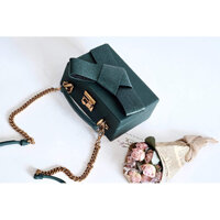 Túi Xách Nữ Charles & Keith CK2-50700838  Metallic Ribbon Top Handle Bag