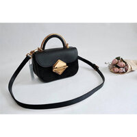 Túi Xách Nữ Charles & Keith CK2-50781013-1 Black Metallic Accent Mini Top Handle