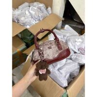 Túi xách nữ Chio dáng hến Tặng kèm charm gấu treo cưc iu