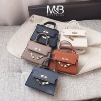 Túi xách nữ chữ H công sở da PU cao cấp kiểu dáng basic