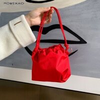 Túi xách nữ City Túi mây dây rút đơn giản có túi đựng điện thoại di động