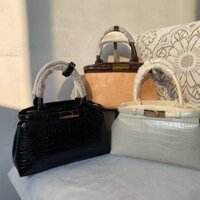 Túi xách nữ CNK 30782470-1 Túi Carly thêu cá sấu