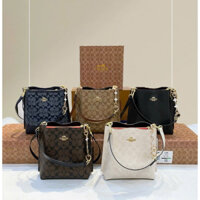 Túi xách nữ coach dáng neo neo bucket bản 2 dây kèm charm fullbox