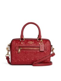 Túi Xách Nữ Coach Mini Rowan Crossbody In Signature Leather Red