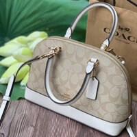 Túi Xách Nữ Coach Womens Mini Sierra Satchel Handbag Grey Leather