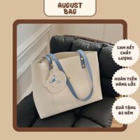 Túi xách nữ công sở da lì kèm mác gấu Size 30, sành điệu, phù hợp với mọi phong cách