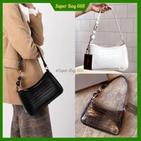Túi Xách Nữ Da Mềm 3 Ngăn Đeo Chéo Đeo Vai Trần Trám Khóa Tròn Hottrend Thời Thượng Superbag223