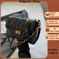 Túi xách nữ da mềm khóa xoay đeo vai kèm dây đeo chéo hàng quảng châu cao cấp T612