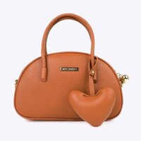 Túi Xách Nữ Da Móc Khóa Trái Tim BH-9 Cam