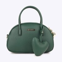 Túi Xách Nữ Da Móc Khóa Trái Tim BH-9 Xanh