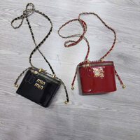 Túi xách nữ dáng cốp minmin da bóng size mini