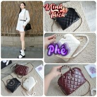 Túi xách nữ dáng hến da cừu lì mịn sz20cm form đẹp cực xinh fullbox