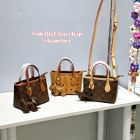 Túi xách nữ dáng hobo mini JK nội địa 2 quai 19cm vừa đthoai