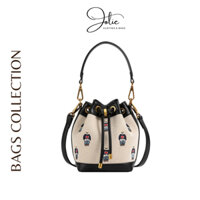 Túi xách nữ dây rút hình gấu thêu kèm dây đeo chéo hàng quảng châu cao cấp AU2434