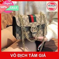Túi Xách Nữ DCG Size 23 hàng Quảng Châu siêu đẹp - Túi Đeo Chéo Nữ khóa đồng da mềm dập vân ( kèm video và ảnh thật )