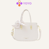 Túi xách nữ đeo chéo cầm tay thanh lịch kèm dây nơ xinh xắn túi quai xách nhiều màu_YOYO
