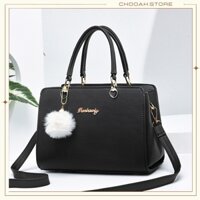 Túi xách nữ đeo chéo công sở kèm móc treo trang trí CHOOAH DAN27