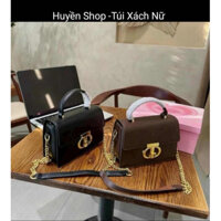 Túi xách nữ đeo chéo đeo vai kẹp nách 3 ngăn cực đẹp hàng QC L1 khóa T size 20cm.