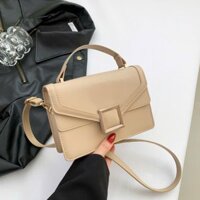 Túi xách nữ đeo chéo đeo vai khóa vuông da dập vân 3 ngăn cao cấp K534