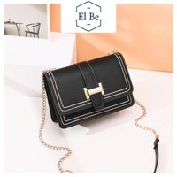 Túi xách nữ đeo chéo giá rẻ, túi đeo chéo đi chơi da mềm khóa chữ H mẫu mới 2022 T3