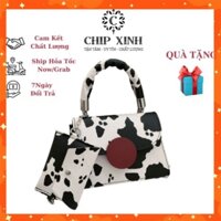Túi xách nữ đeo chéo Hàn Quốc đẹp, Túi đeo chéo nữ bò sữa cá tính CHIP XINH TX32  - Chip Xinh Bag