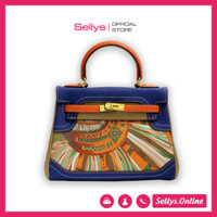 Túi xách nữ đeo chéo HM Supper phối màu cực chất Size 25cm SCN380058