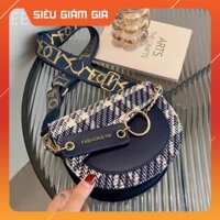 Túi xách nữ đeo chéo mặt trăng quai tết túi nữ size 18 bao chất siêu đẹp Free ship