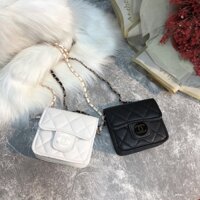 Túi Xách Nữ Đeo Chéo Mini Nhiều Ngăn Chất Da Mềm Trần Trám Size 12x10cm AMIGO ẢNH VIDEO THẬT SHOP QUAY