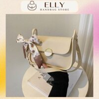 Túi xách nữ đeo chéo phối dây xích tết khăn thời trang mùa hè phong cách mới xinh xắn